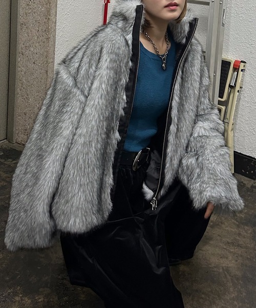 セール】ZIPUPキャットファーブルゾン（ブルゾン）｜PAGEBOY（ページ