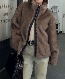 PAGEBOY | ZIPUPキャットファーブルゾン(ブルゾン)