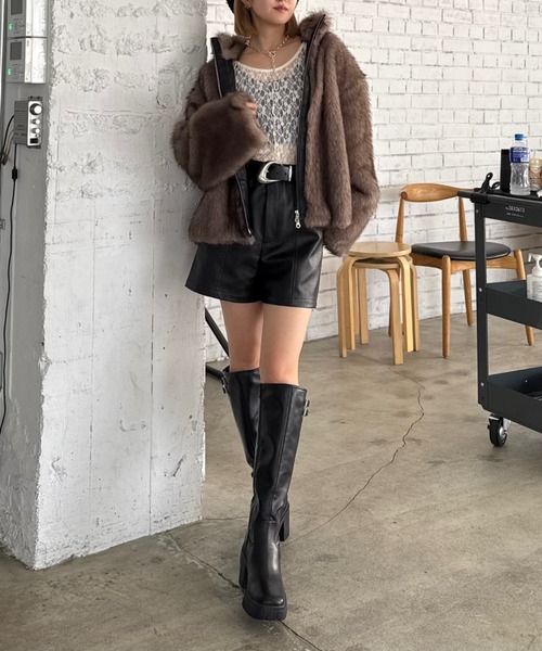 PAGEBOY（ページボーイ）の「ZIPUPキャットファーブルゾン（ブルゾン