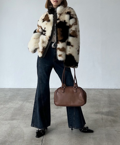 PAGEBOY(ページボーイ)の「ZIPUPキャットファーブルゾン(ブルゾン・レディース・ブラウン系その他/グレー/モカ・FREE)」の13枚目の写真