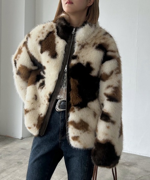 PAGEBOY（ページボーイ）の「ZIPUPキャットファーブルゾン（ブルゾン