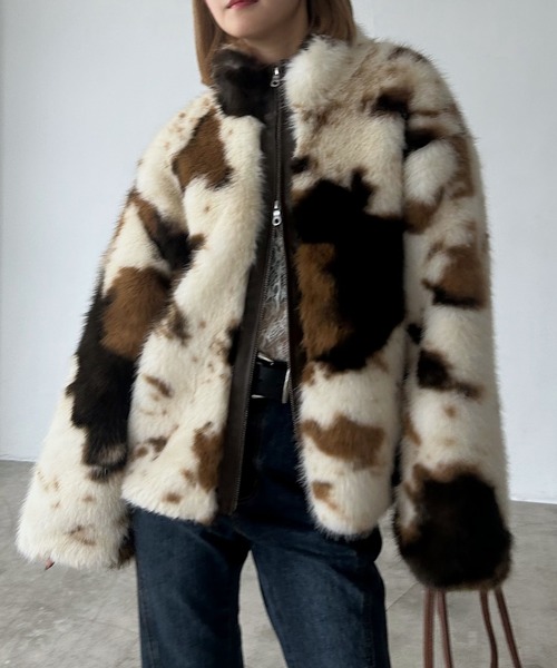 PAGEBOY(ページボーイ)の「ZIPUPキャットファーブルゾン(ブルゾン・レディース・ブラウン系その他/グレー/モカ・FREE)」の19枚目の写真