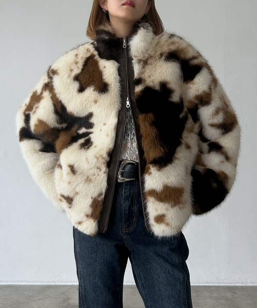 PAGEBOY（ページボーイ）の「ZIPUPキャットファーブルゾン（ブルゾン