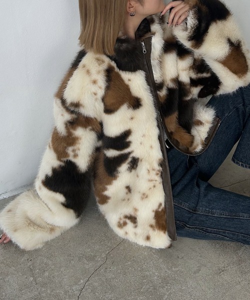 PAGEBOY（ページボーイ）の「ZIPUPキャットファーブルゾン（ブルゾン