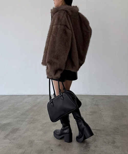 PAGEBOY（ページボーイ）の「ZIPUPキャットファーブルゾン（ブルゾン