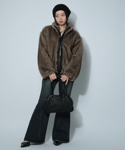 セール】ZIPUPキャットファーブルゾン（ブルゾン）｜PAGEBOY（ページ