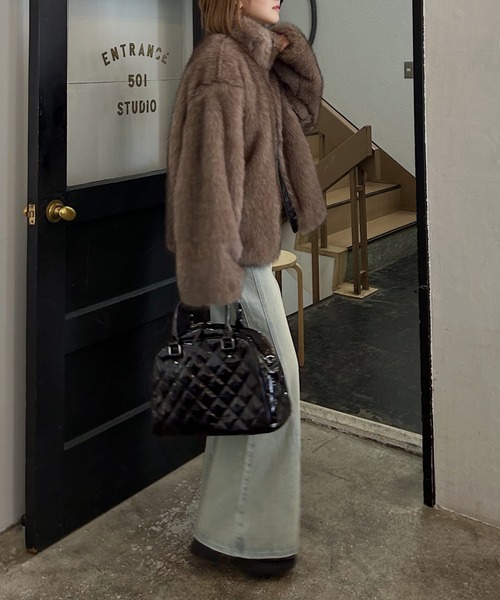 セール】ZIPUPキャットファーブルゾン（ブルゾン）｜PAGEBOY（ページ