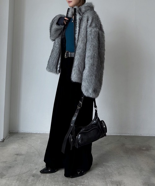 セール】ZIPUPキャットファーブルゾン（ブルゾン）｜PAGEBOY（ページ