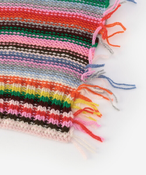 Bshop（ビショップ）の「LA FETICHE | マルチボーダー ニットマフラー WOMEN（マフラー・レディース・A・ONE）」の8枚目の写真