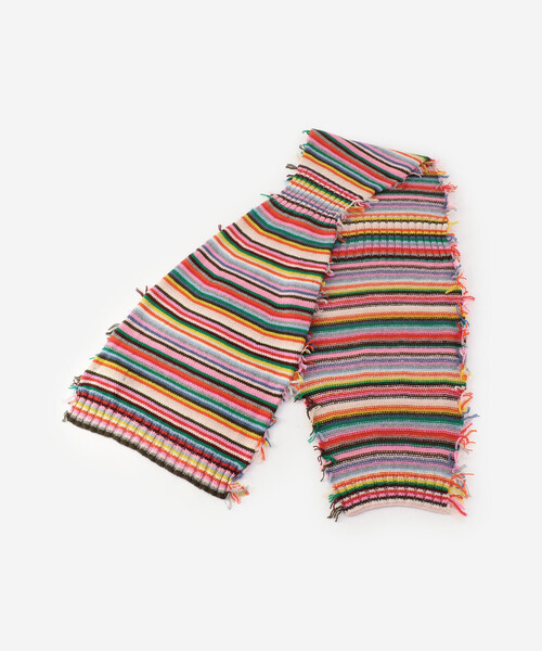 Bshop（ビショップ）の「LA FETICHE | マルチボーダー ニットマフラー WOMEN（マフラー・レディース・A・ONE）」の3枚目の写真