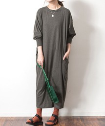 オーバーサイズコクーンワンピース キレイめ