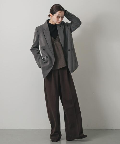 SENSE OF PLACE by URBAN RESEARCH(センスオブプレイスバイアーバンリサーチ)の「ダブルテーラードジャケット(その他アウター・レディース・ブラック/ブラウン系その他/グレー・ONE)」の13枚目の写真