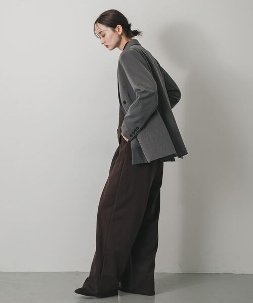 SENSE OF PLACE by URBAN RESEARCH(センスオブプレイスバイアーバンリサーチ)の「ダブルテーラードジャケット(その他アウター・レディース・ブラック/ブラウン系その他/グレー・ONE)」の14枚目の写真