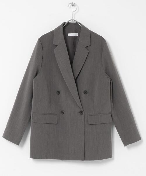 SENSE OF PLACE by URBAN RESEARCH(センスオブプレイスバイアーバンリサーチ)の「ダブルテーラードジャケット(その他アウター・レディース・ブラック/ブラウン系その他/グレー・ONE)」の18枚目の写真