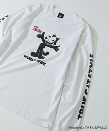 THE FELiX（フェリクス）の「フィリックス・ザ・キャット × relume プリント ロング Tシャツ（Tシャツ/カットソー）」