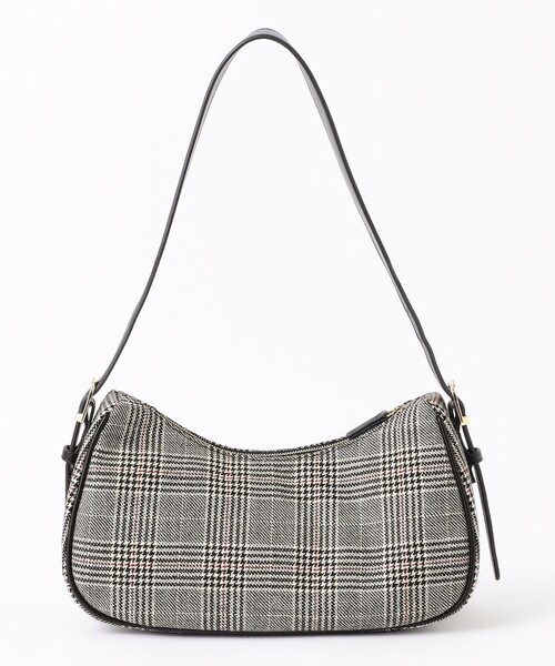 MACKINTOSH PHILOSOPHY（ﾏｯｷﾝﾄｯｼｭ ﾌｨﾛｿﾌｨｰ）の「チェックツイードミニホーボーバッグ（ハンドバッグ・レディース・グレー系その他2/ブラウン・FREE）」の8枚目の写真