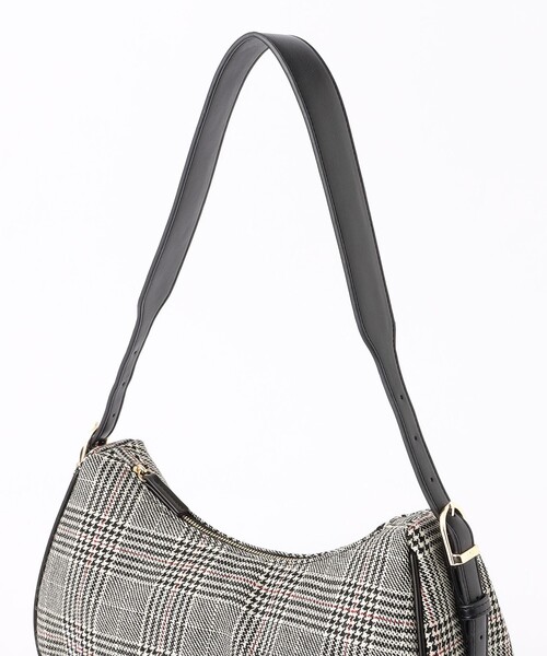 MACKINTOSH PHILOSOPHY（ﾏｯｷﾝﾄｯｼｭ ﾌｨﾛｿﾌｨｰ）の「チェックツイードミニホーボーバッグ（ハンドバッグ・レディース・グレー系その他2/ブラウン・FREE）」の12枚目の写真