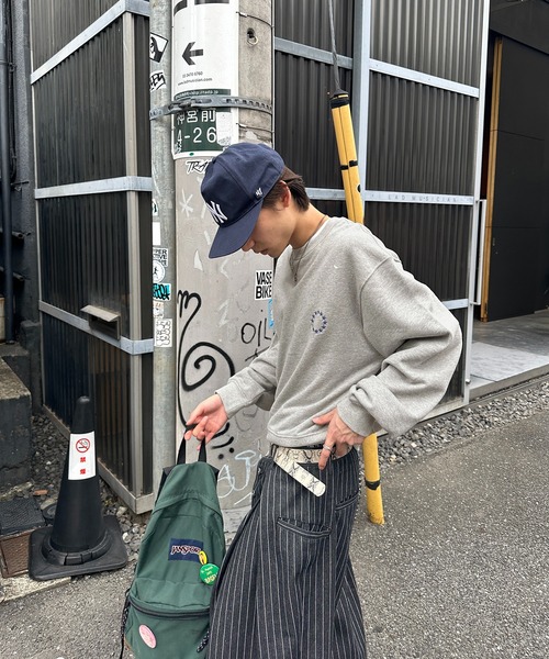 kutir(クティール)の「URAGE CREWNECK CROPPED PAINT SWEAT/裏毛クルーネッククロップドペイントスウェット(スウェット・メンズ・ブラック/杢グレー/ネイビー・LARGE/MEDIUM)」の15枚目の写真