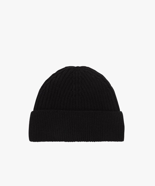 AIGLE（エーグル）の「ロゴ刺繍ビーニー（ニットキャップ/ビーニー・レディース・ダークグレー/ブラック・FREE）」の4枚目の写真