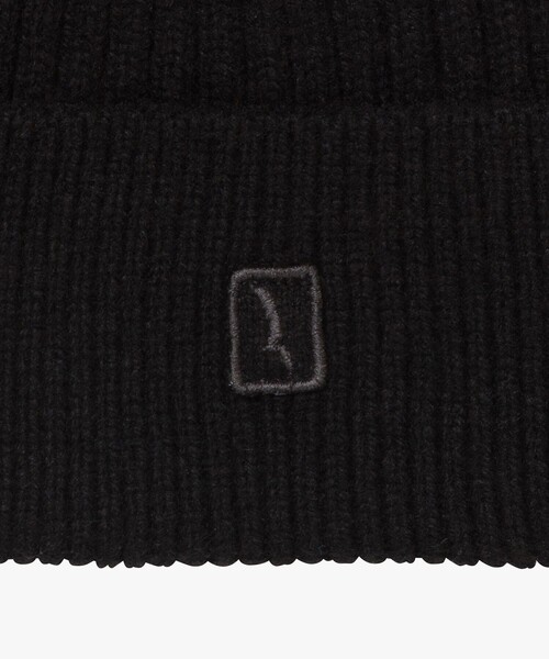 AIGLE（エーグル）の「ロゴ刺繍ビーニー（ニットキャップ/ビーニー・レディース・ダークグレー/ブラック・FREE）」の5枚目の写真