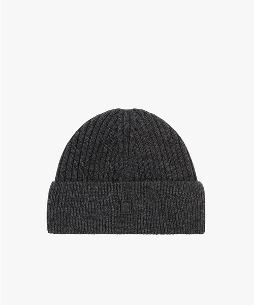 AIGLE（エーグル）の「ロゴ刺繍ビーニー（ニットキャップ/ビーニー・レディース・ダークグレー/ブラック・FREE）」の6枚目の写真