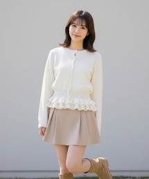 Lateru（ラテル）の「SET2点カーディガン＋フリルキャミソール（カーディガン/ボレロ）」