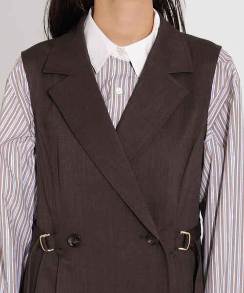 PS/低身長サイズ】サイドプリーツテーラージャンスカ（ワンピース）｜N