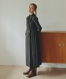 N.(N. Natural Beauty Basic) | 【PS/低身長サイズ】サイドプリーツテーラージャンスカ(ワンピース)