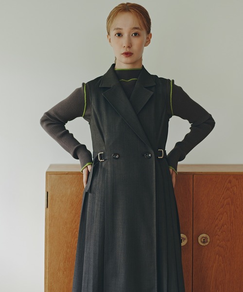 PS/低身長サイズ】サイドプリーツテーラージャンスカ（ワンピース）｜N