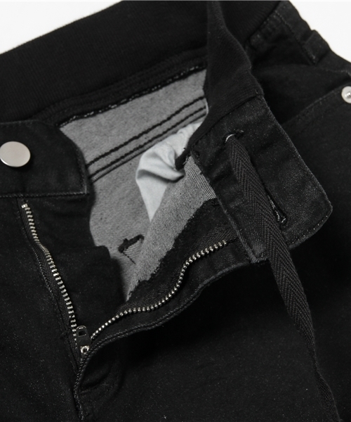 SENSE OF PLACE by URBAN RESEARCH（センスオブプレイスバイアーバンリサーチ）の「【B】イージースキニーデニム(ブラック)（デニムパンツ・メンズ・ブラック・L/M/S）」の12枚目の写真