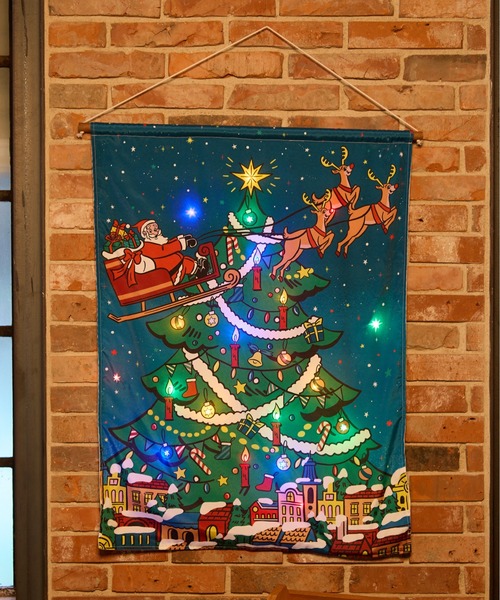 クリスマスイベント限定 タペストリー セール】【2025Xmas】LEDタペストリー（インテリア雑貨）｜niko and