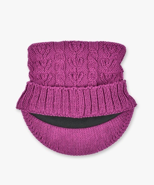 ANNA SUI（アナスイ）の「ネコ耳ニットキャップ（ニットキャップ/ビーニー・レディース・パープル/ベージュ/グリーン/ブラック・FREE）」の6枚目の写真