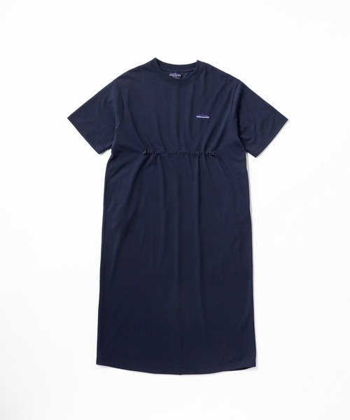 THOUSAND MILE（サウザンドマイル）の「[L's]SHORT SLEEVE DRAWCOAD OP T/C JERSEY/ショートスリーブドローコードワンピース（ワンピース・レディース・グリーン/ネイビー/チャコールグレー/グレー/ブラック/ホワイト・FREE）」の2枚目の写真