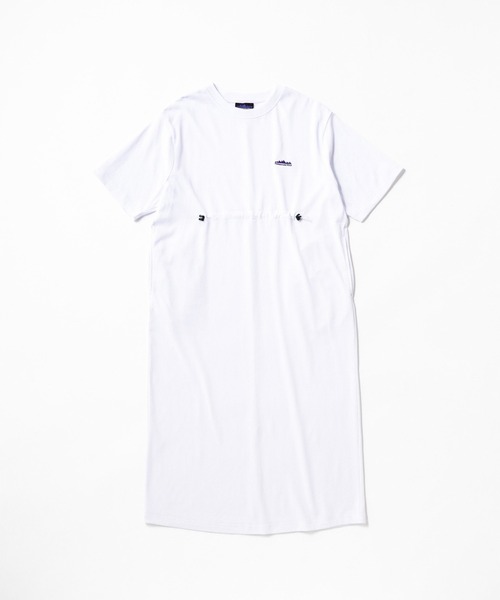THOUSAND MILE（サウザンドマイル）の「[L's]SHORT SLEEVE DRAWCOAD OP T/C JERSEY/ショートスリーブドローコードワンピース（ワンピース・レディース・グリーン/ネイビー/チャコールグレー/グレー/ブラック/ホワイト・FREE）」の3枚目の写真