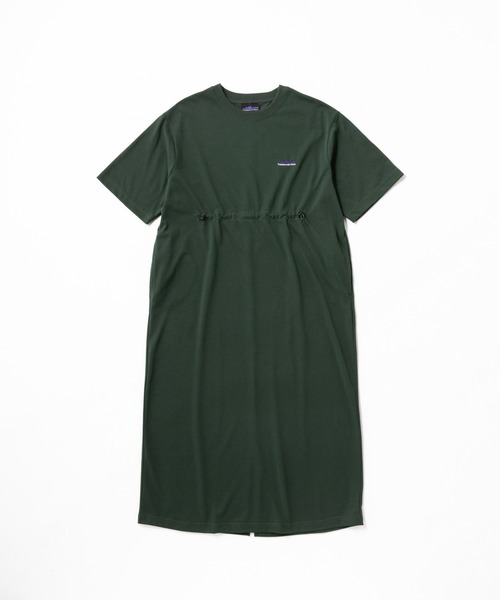 THOUSAND MILE（サウザンドマイル）の「[L's]SHORT SLEEVE DRAWCOAD OP T/C JERSEY/ショートスリーブドローコードワンピース（ワンピース・レディース・グリーン/ネイビー/チャコールグレー/グレー/ブラック/ホワイト・FREE）」の6枚目の写真