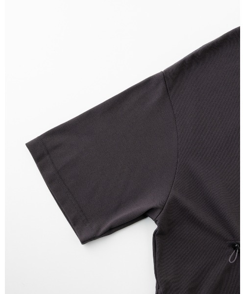 THOUSAND MILE（サウザンドマイル）の「[L's]SHORT SLEEVE DRAWCOAD OP T/C JERSEY/ショートスリーブドローコードワンピース（ワンピース・レディース・グリーン/ネイビー/チャコールグレー/グレー/ブラック/ホワイト・FREE）」の10枚目の写真