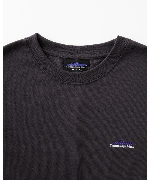 THOUSAND MILE（サウザンドマイル）の「[L's]SHORT SLEEVE DRAWCOAD OP T/C JERSEY/ショートスリーブドローコードワンピース（ワンピース・レディース・グリーン/ネイビー/チャコールグレー/グレー/ブラック/ホワイト・FREE）」の7枚目の写真