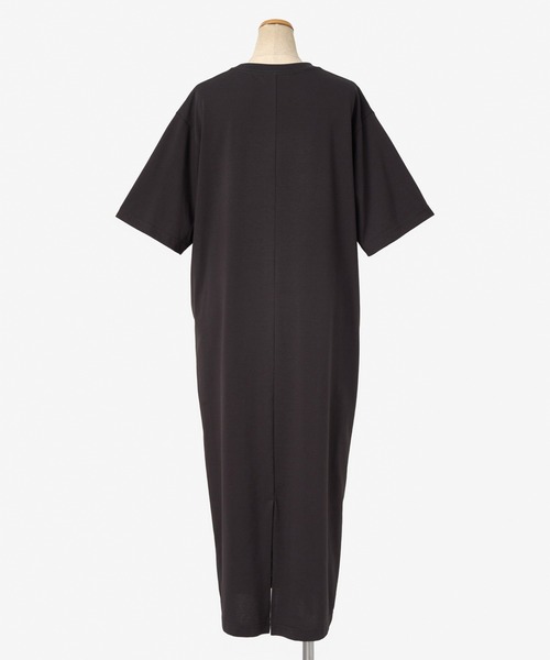 THOUSAND MILE（サウザンドマイル）の「[L's]SHORT SLEEVE DRAWCOAD OP T/C JERSEY/ショートスリーブドローコードワンピース（ワンピース・レディース・グリーン/ネイビー/チャコールグレー/グレー/ブラック/ホワイト・FREE）」の14枚目の写真