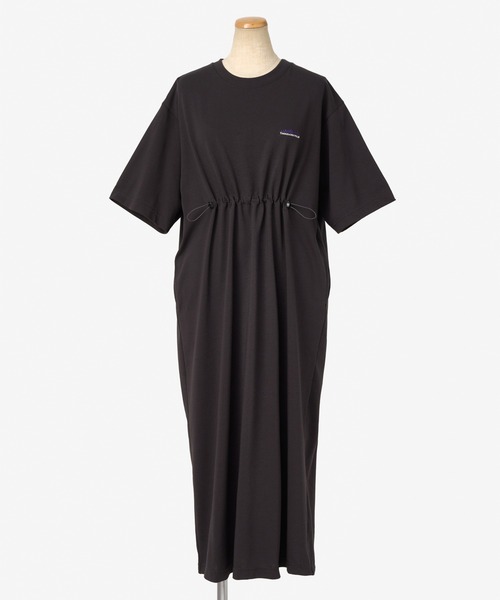 THOUSAND MILE（サウザンドマイル）の「[L's]SHORT SLEEVE DRAWCOAD OP T/C JERSEY/ショートスリーブドローコードワンピース（ワンピース・レディース・グリーン/ネイビー/チャコールグレー/グレー/ブラック/ホワイト・FREE）」の13枚目の写真
