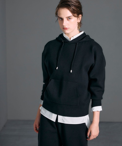 N.O.R.C(ノーク)の「【ZOZO限定】ファンクションイージーニットフーディー(ニット/セーター・レディース・ブラック/チャコール・フリー)」の17枚目の写真
