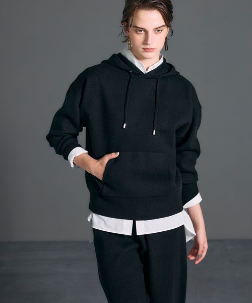 N.O.R.C(ノーク)の「【ZOZO限定】ファンクションイージーニットフーディー(ニット/セーター・レディース・ブラック/チャコール・フリー)」の20枚目の写真