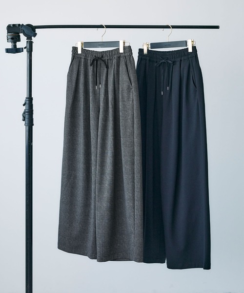 N.O.R.C（ノーク）の「タックドロストイージーパンツ（その他パンツ・レディース・ブラック/チェック・S/M）」の7枚目の写真