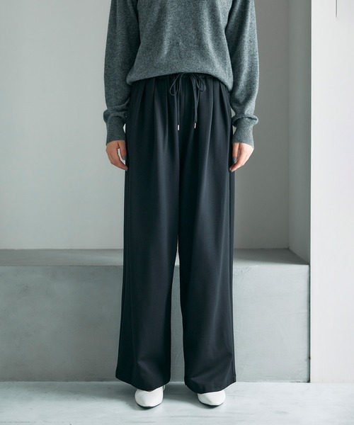 N.O.R.C（ノーク）の「タックドロストイージーパンツ（その他パンツ・レディース・ブラック/チェック・S/M）」の4枚目の写真