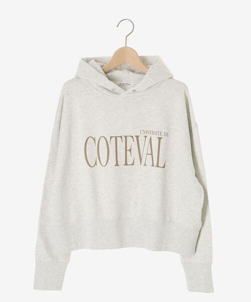 le.coeur blanc(ルクールブラン)の「COTEVALロゴスウェットパーカー(パーカー・レディース・ライトグレー/ダークグレー・38)」の3枚目の写真