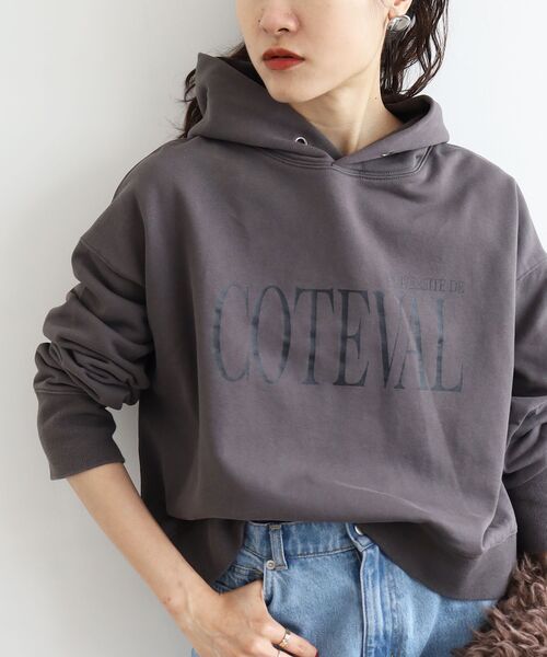 le.coeur blanc(ルクールブラン)の「COTEVALロゴスウェットパーカー(パーカー・レディース・ライトグレー/ダークグレー・38)」の21枚目の写真