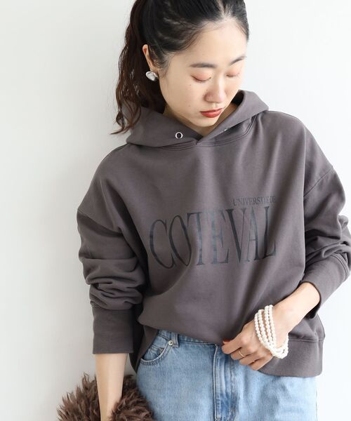 le.coeur blanc(ルクールブラン)の「COTEVALロゴスウェットパーカー(パーカー・レディース・ライトグレー/ダークグレー・38)」の22枚目の写真