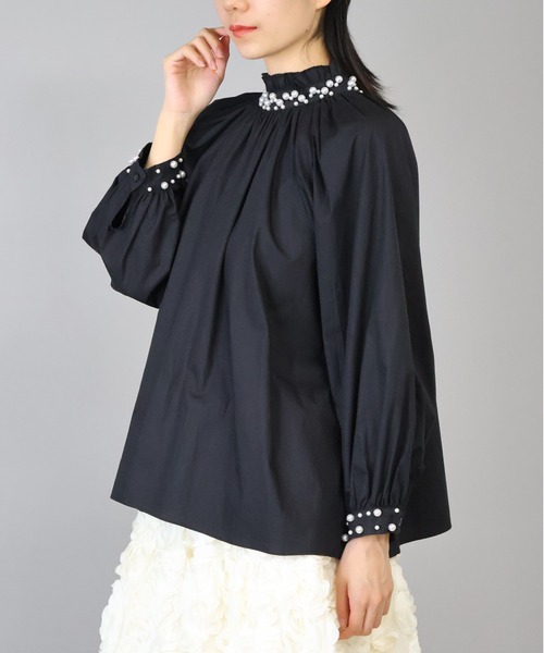 アンミヌ　ドゥーブルカラーブラウス ドゥーブルカラーブラウス(WHITE) | TOPS | UN MINOU