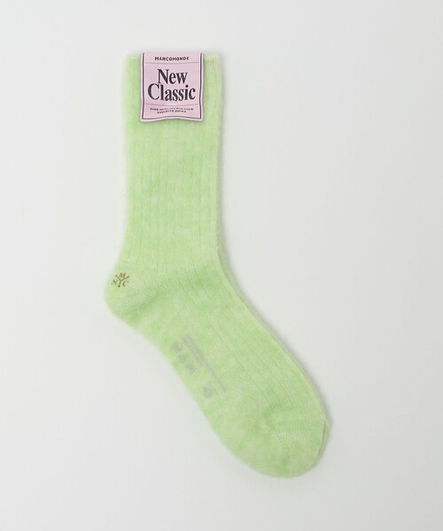 MARCOMONDE(マルコモンド)の「<MARCOMONDE>リブシャギー ソックス / 靴下(ソックス/靴下・レディース・ダークブラウン/ライム/ホワイト/オレンジ・FREE)」の1枚目の写真