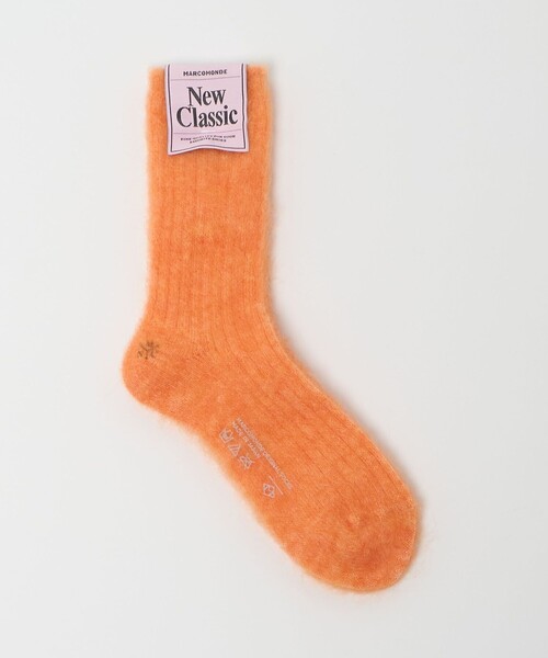 MARCOMONDE(マルコモンド)の「<MARCOMONDE>リブシャギー ソックス / 靴下(ソックス/靴下・レディース・ダークブラウン/ライム/ホワイト/オレンジ・FREE)」の4枚目の写真