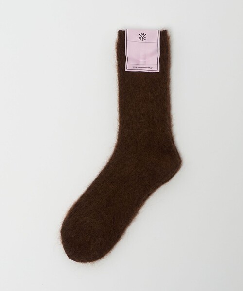 MARCOMONDE(マルコモンド)の「<MARCOMONDE>リブシャギー ソックス / 靴下(ソックス/靴下・レディース・ダークブラウン/ライム/ホワイト/オレンジ・FREE)」の5枚目の写真